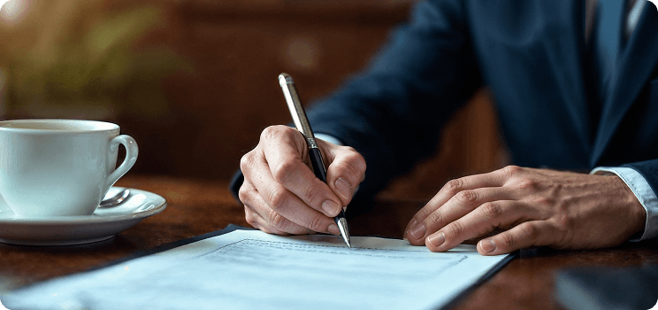 InterJAS Terms and Conditions signing documentation